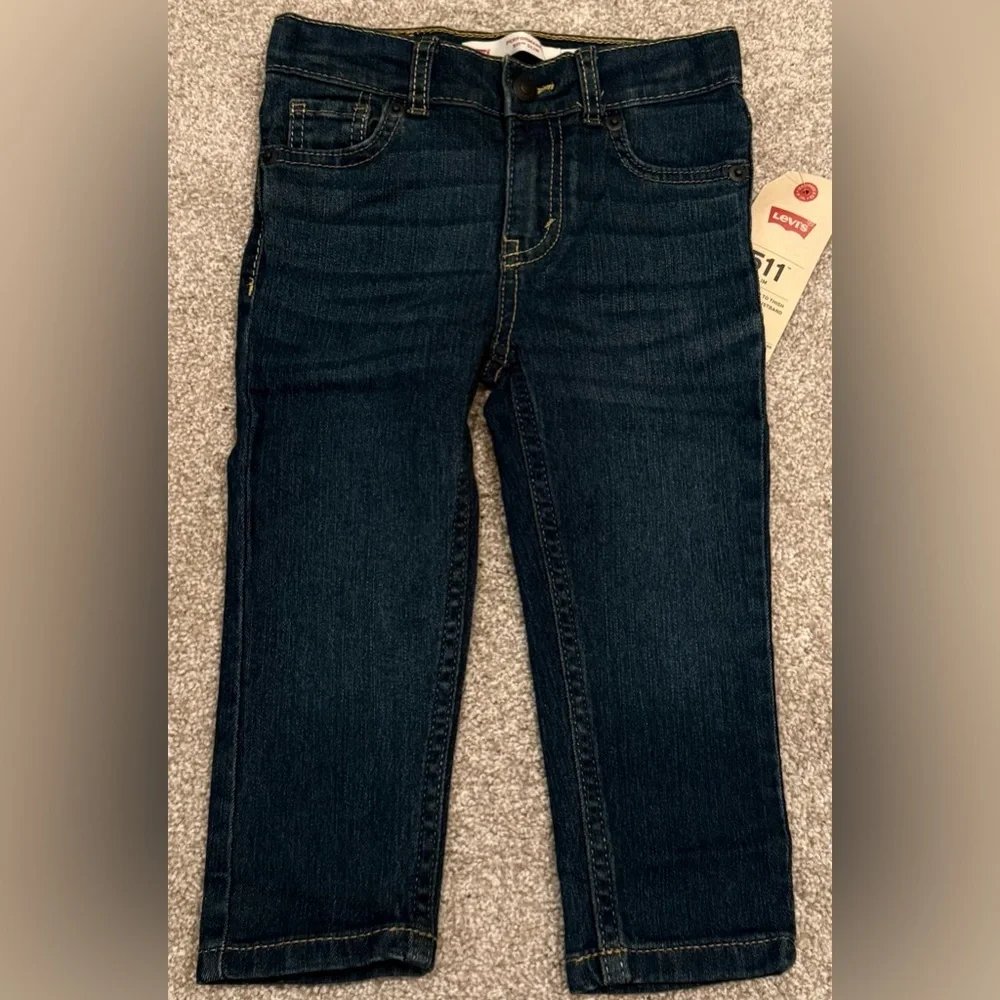 NWT Levi’s 511 slim dark wash jeans size boys 18 months